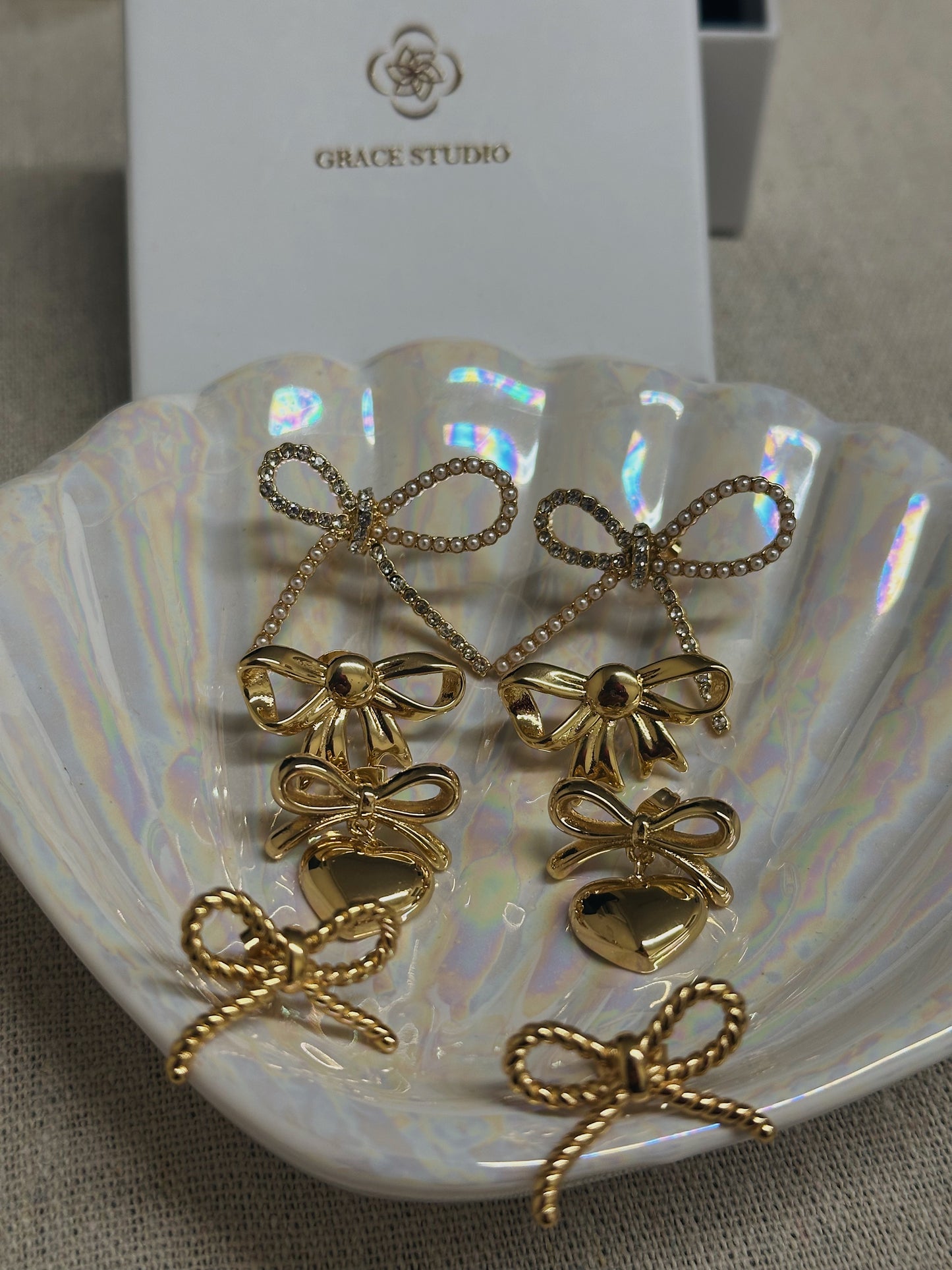 Xmas Bow Earrings Collection