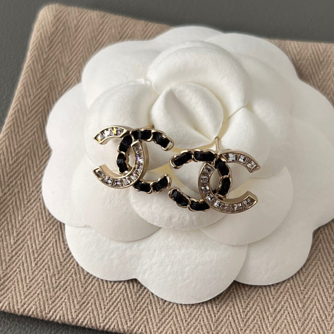 CC b&w earrings
