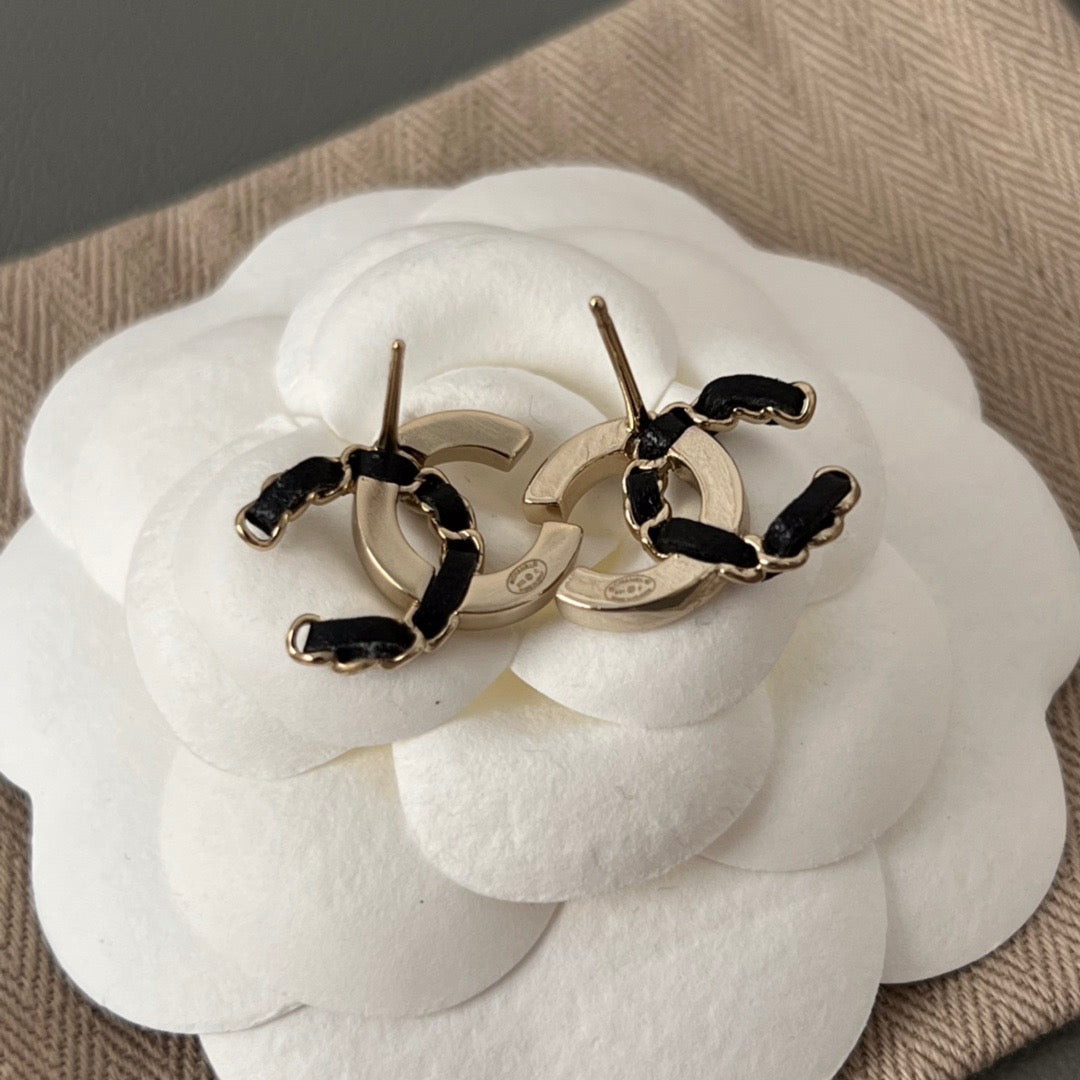 CC b&w earrings