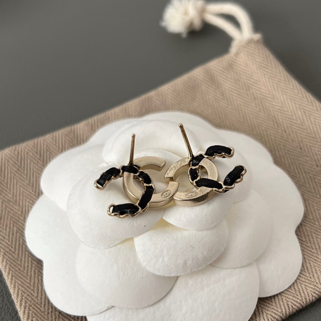 CC b&w earrings