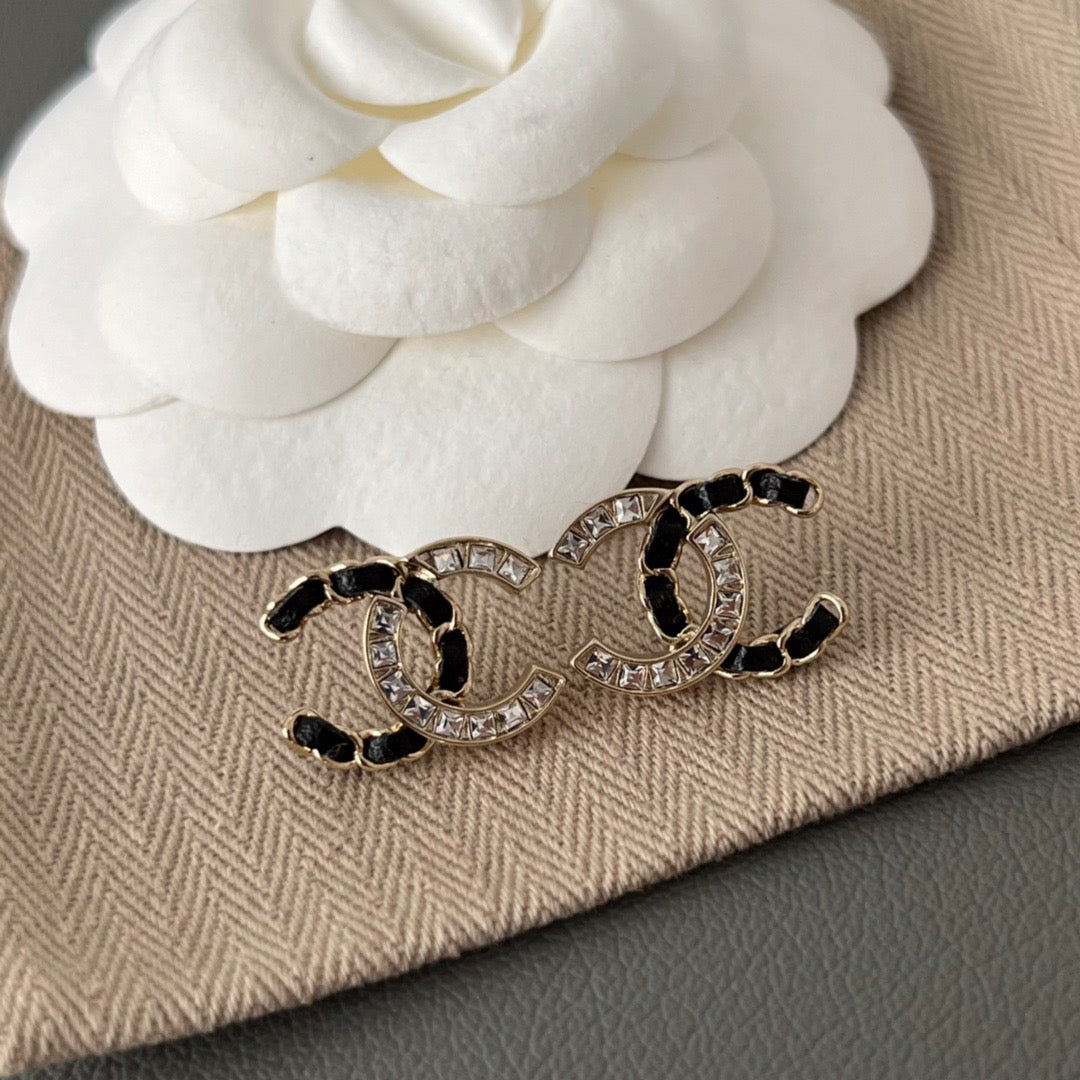 CC b&w earrings