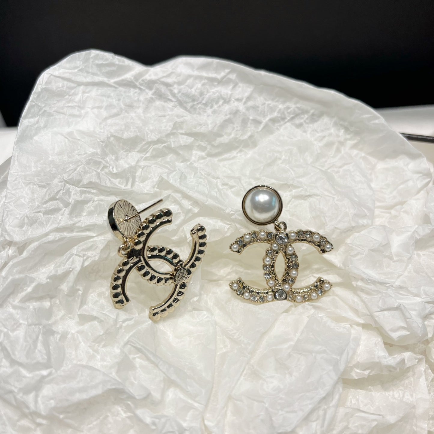 Pendientes de perlas de cristal Cici