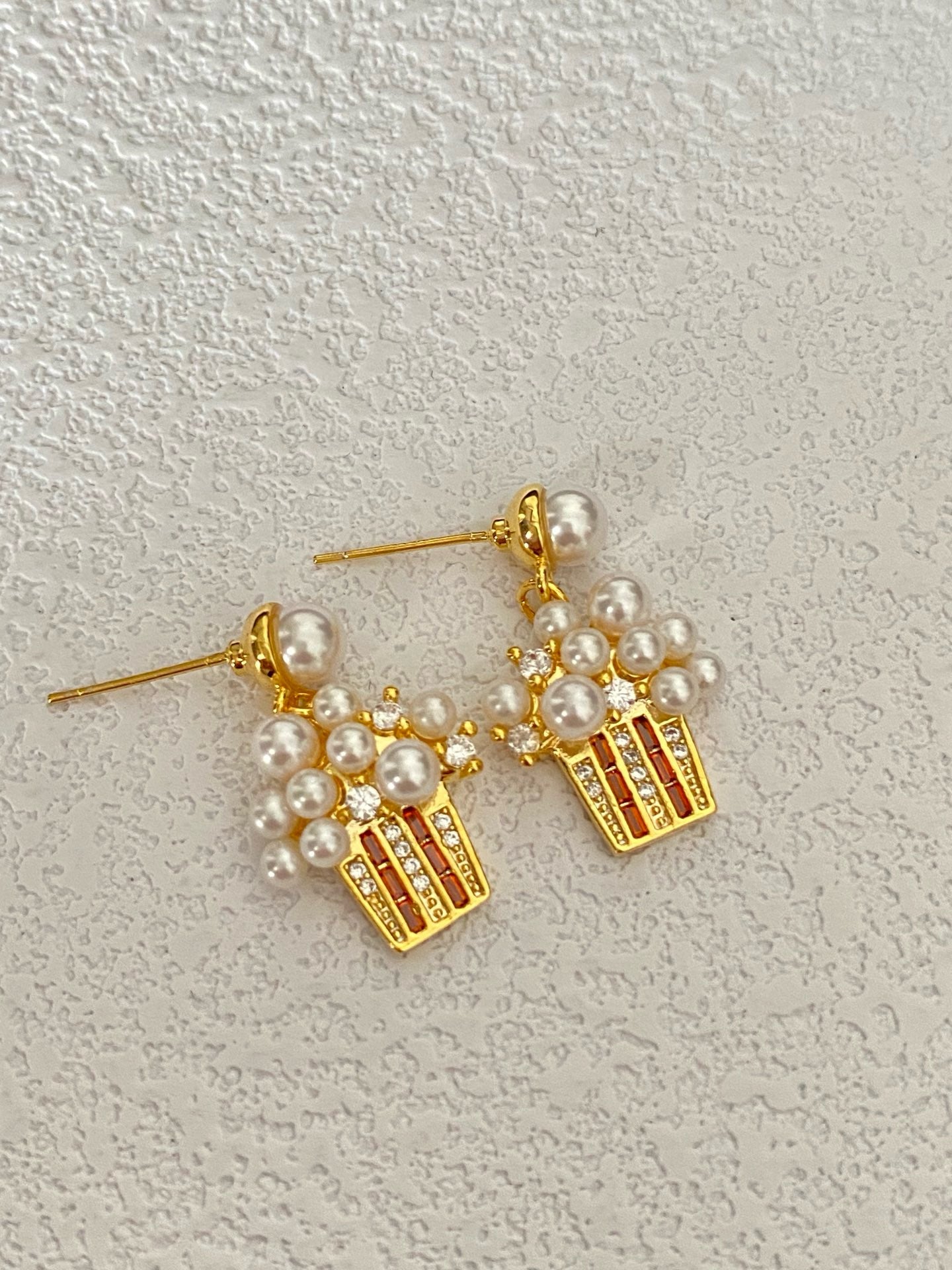 Mini Popcorn Stud Earrings