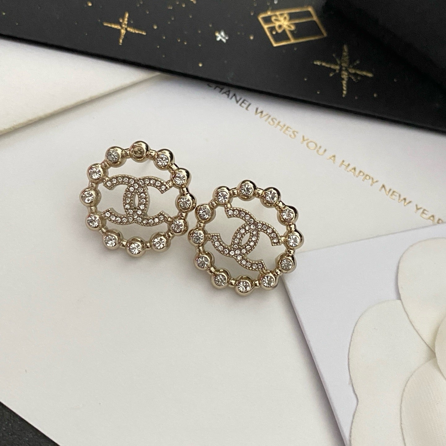 Coco crystal hoop earrings