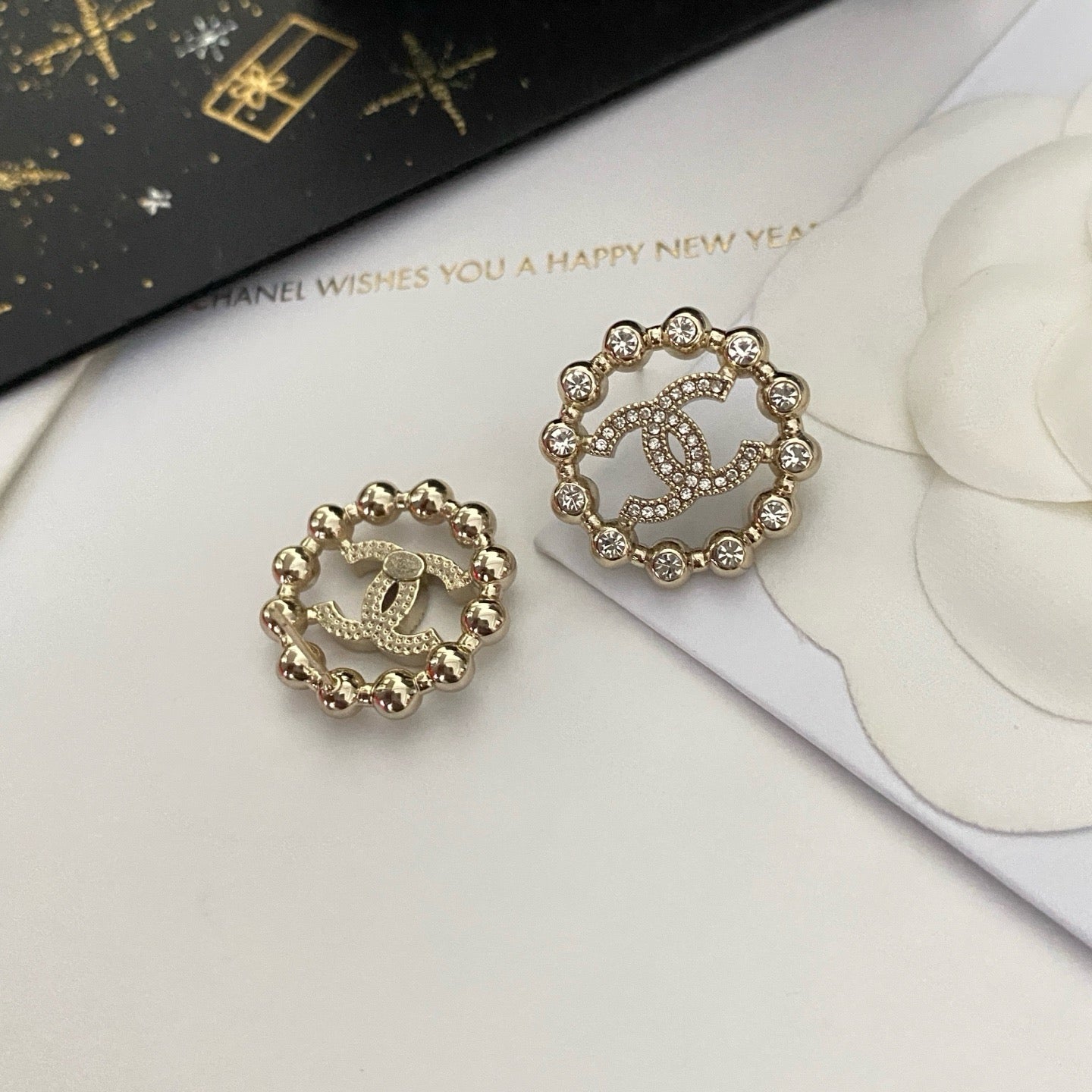 Coco crystal hoop earrings