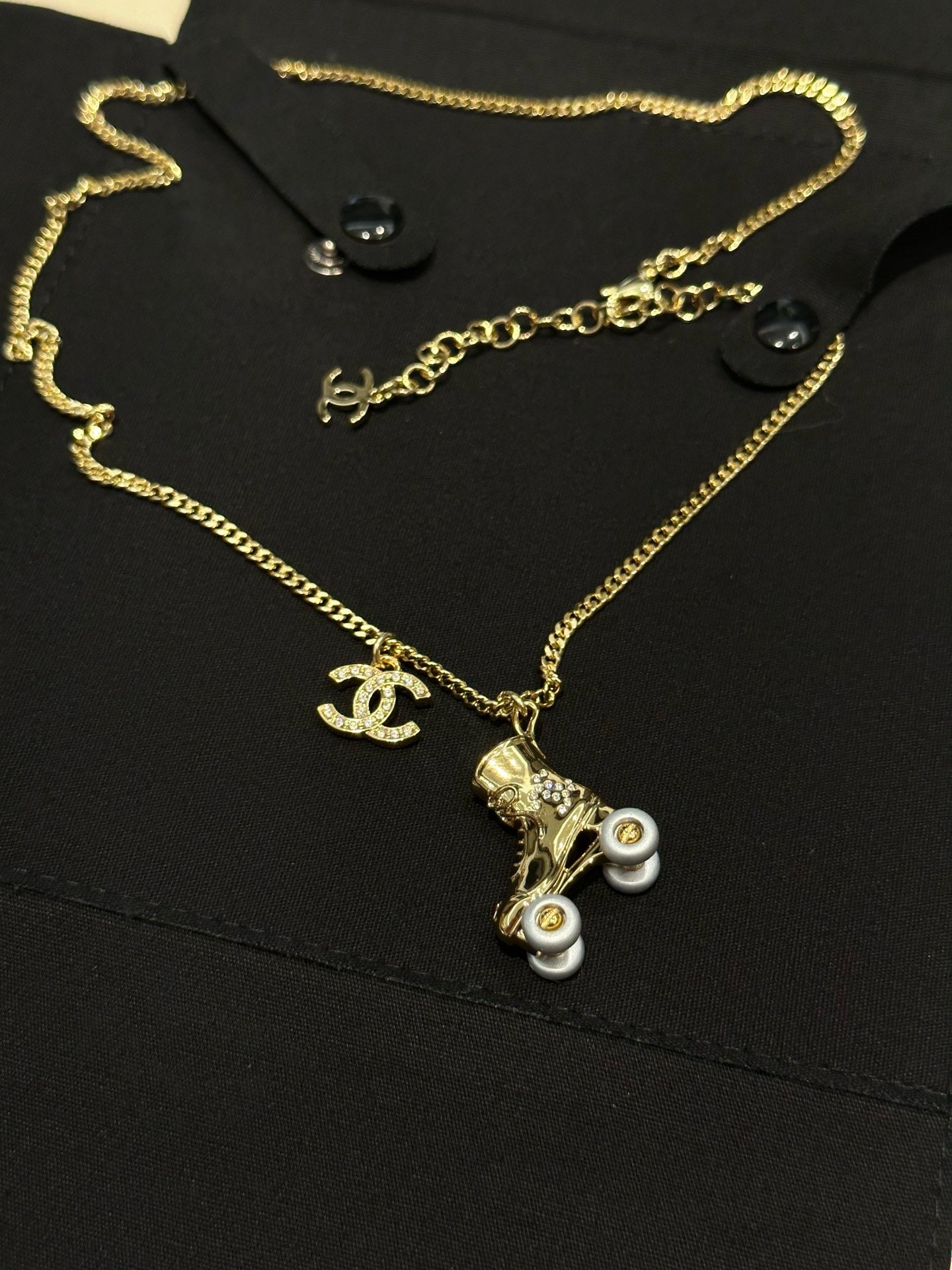 CC limited edition vintage skate necklace