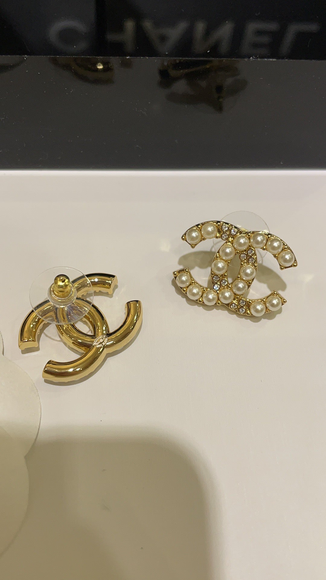 CICI crystal Pearl earrings