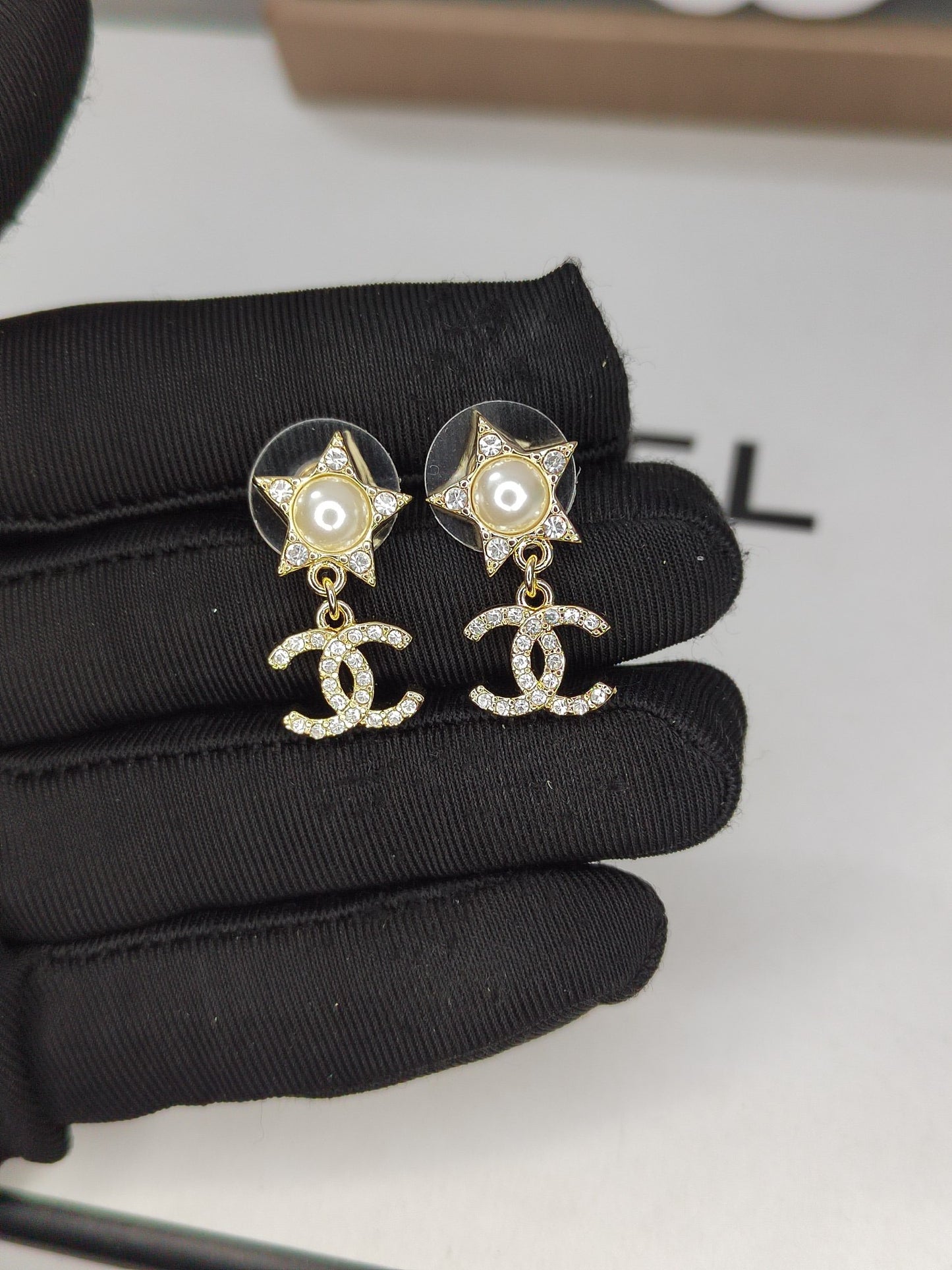 Coco crystal star earrings