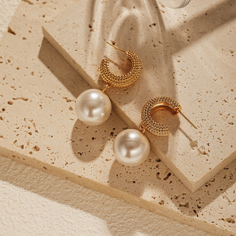pendientes de perlas vintage