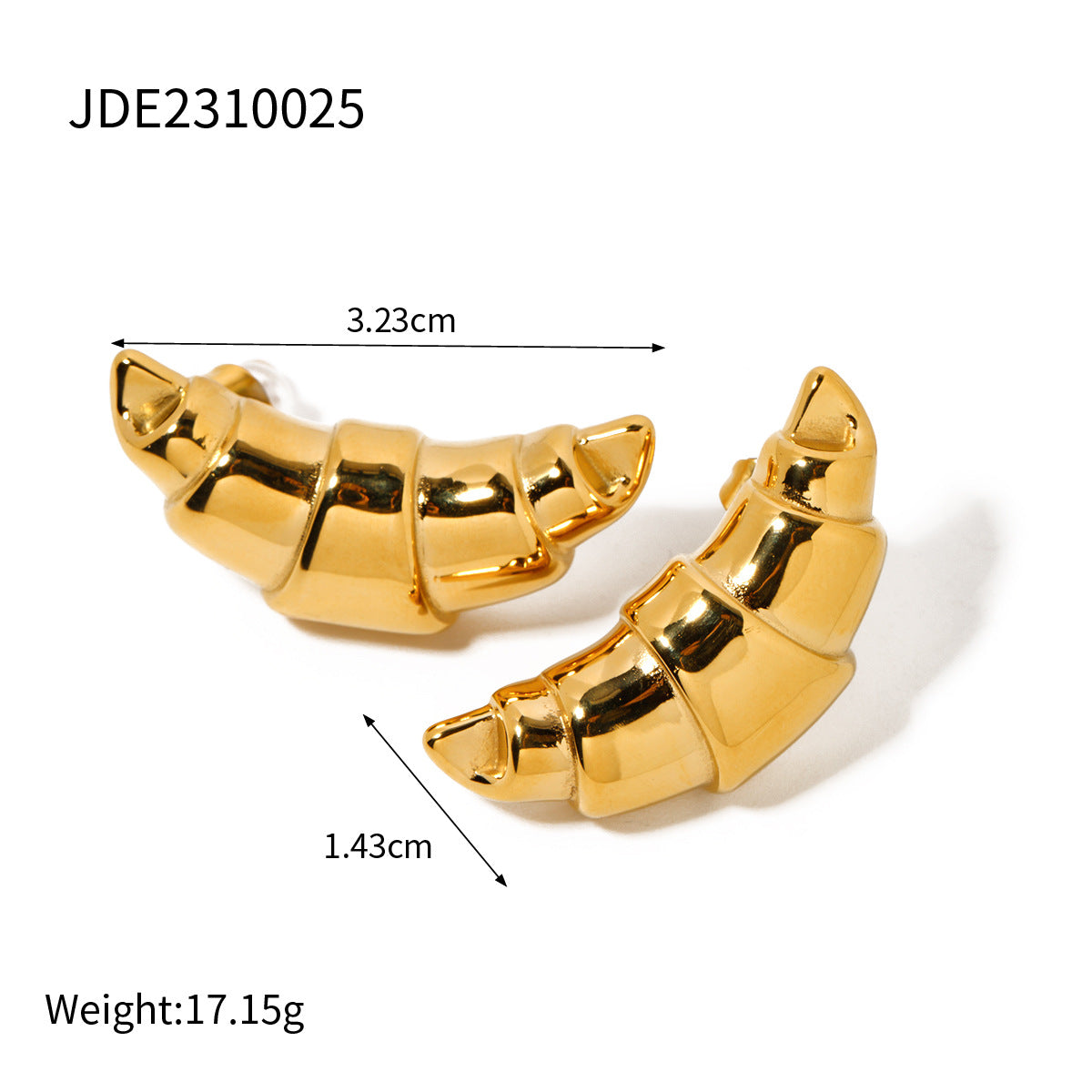 Croissant earring