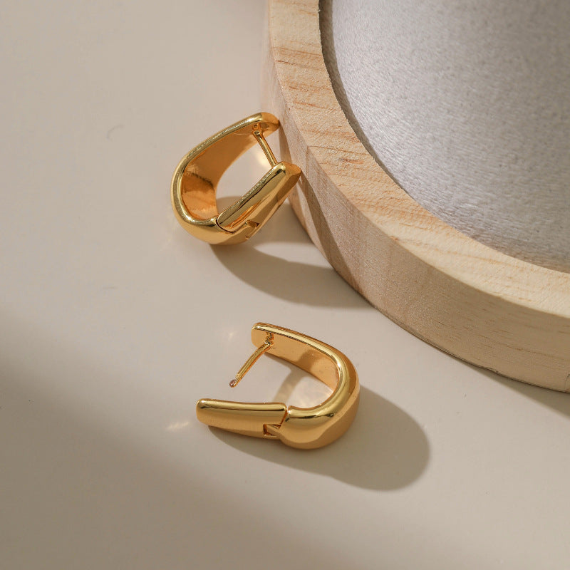 Bucket square earrings