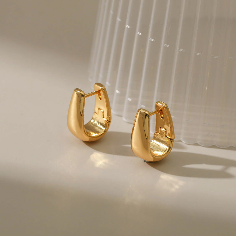Bucket square earrings