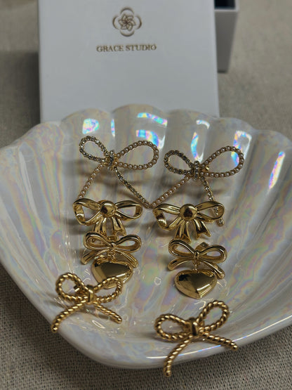Xmas Bow Earrings Collection