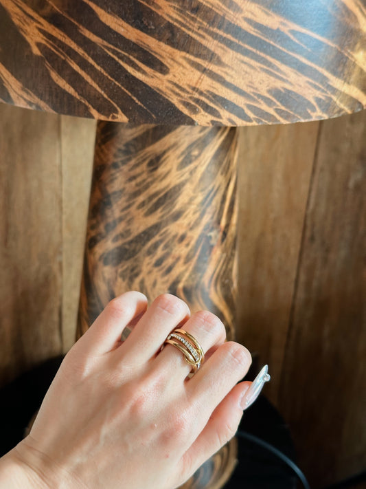 Tiyana two tone ring