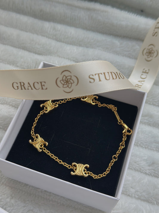 Celia anagram bracelet