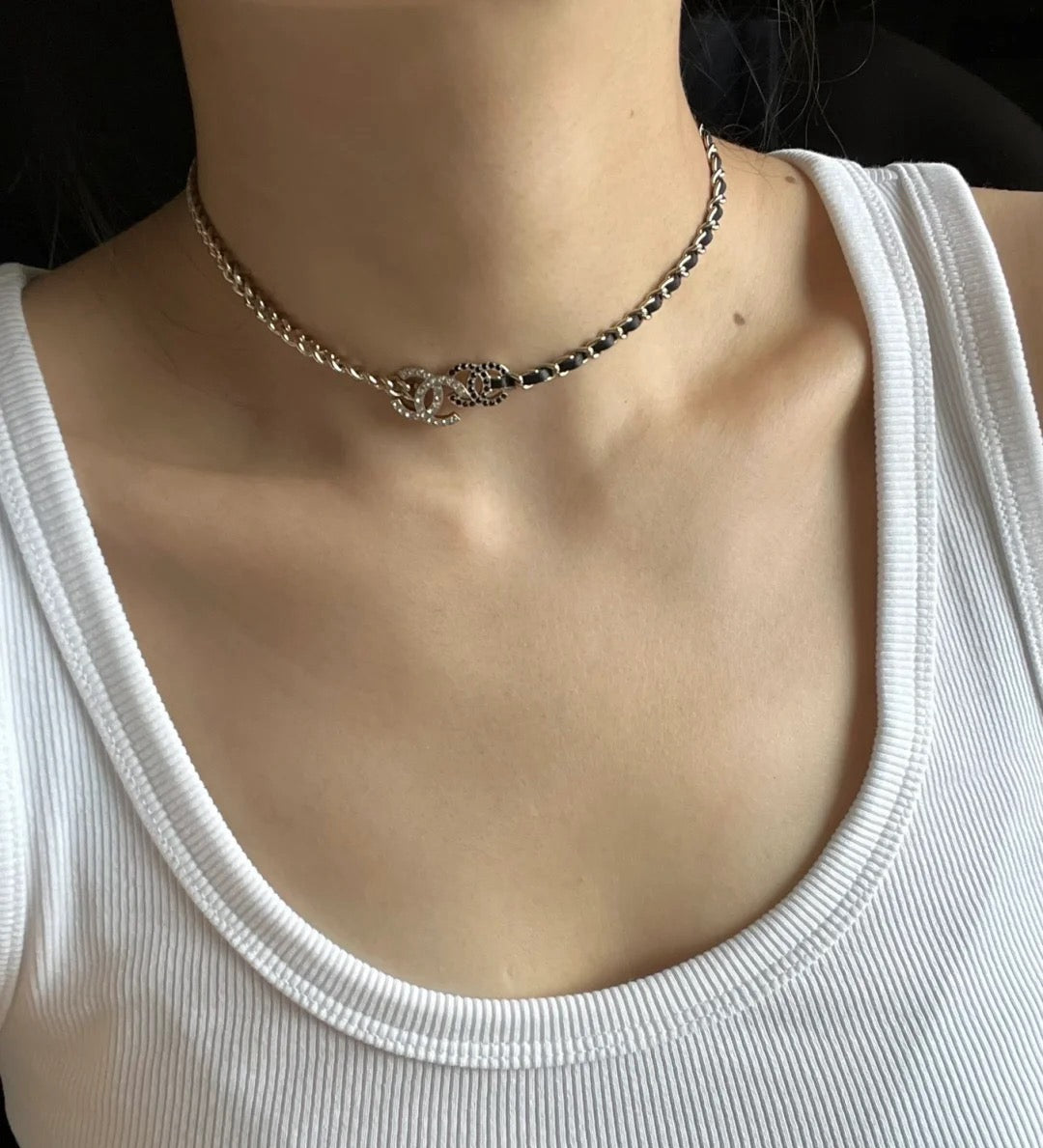 Double c necklace