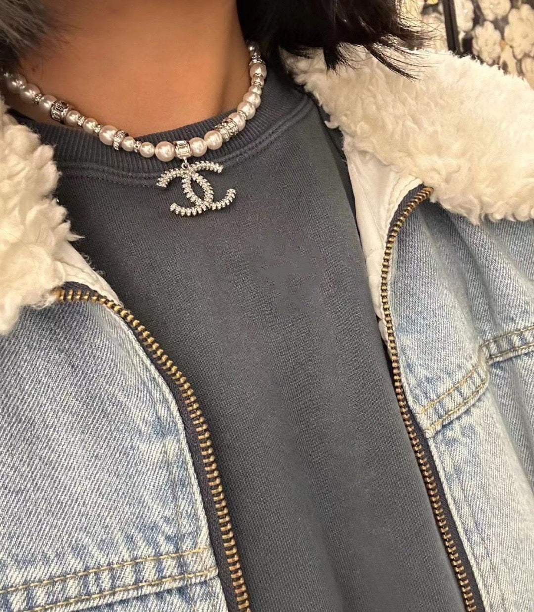 Cinciya pearl necklace