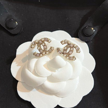 Cc mini crystal Earrings