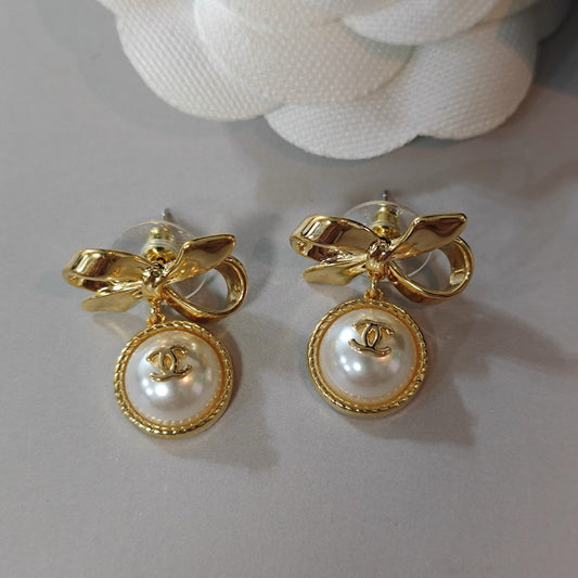CC Bow Royal Earrings
