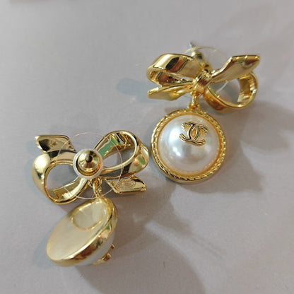 CC Bow Royal Earrings