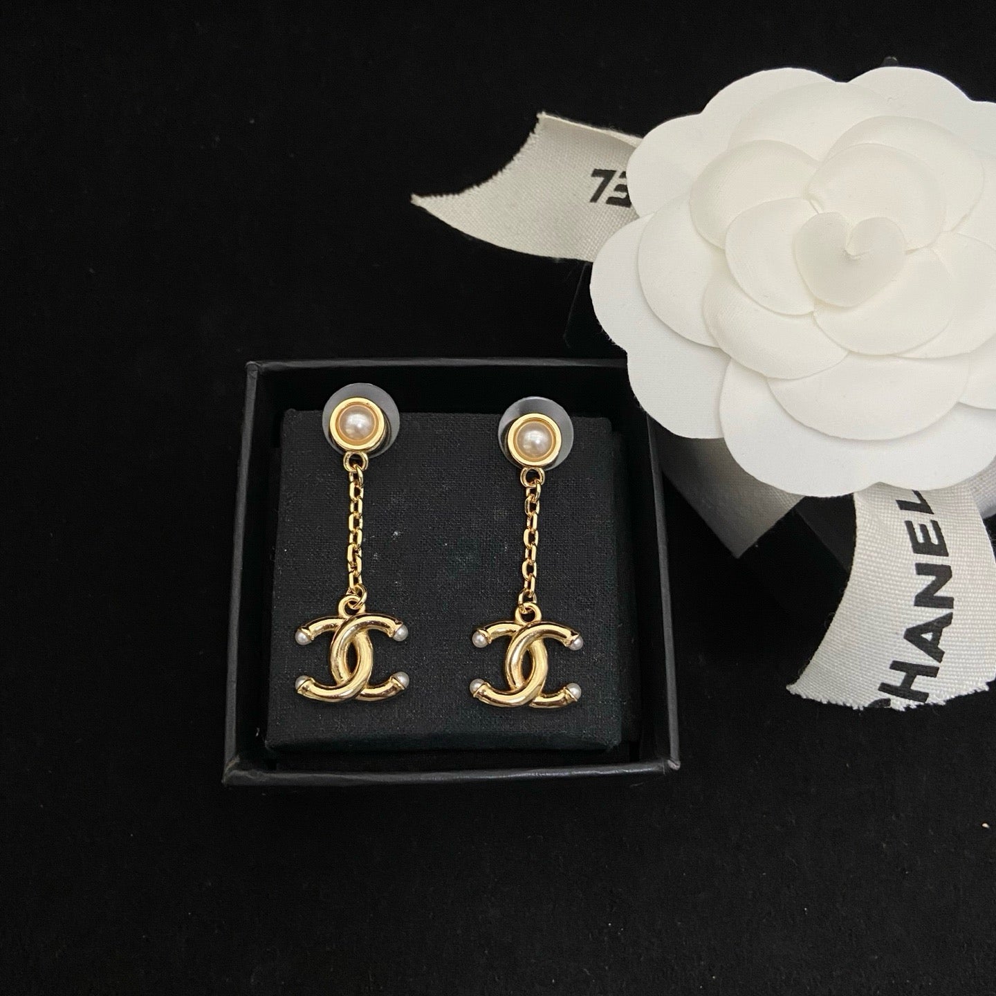CC Drop Earrings