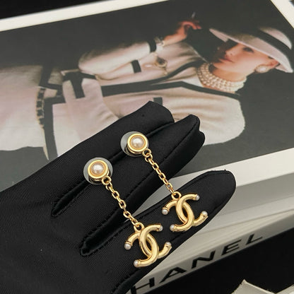 CC Drop Earrings