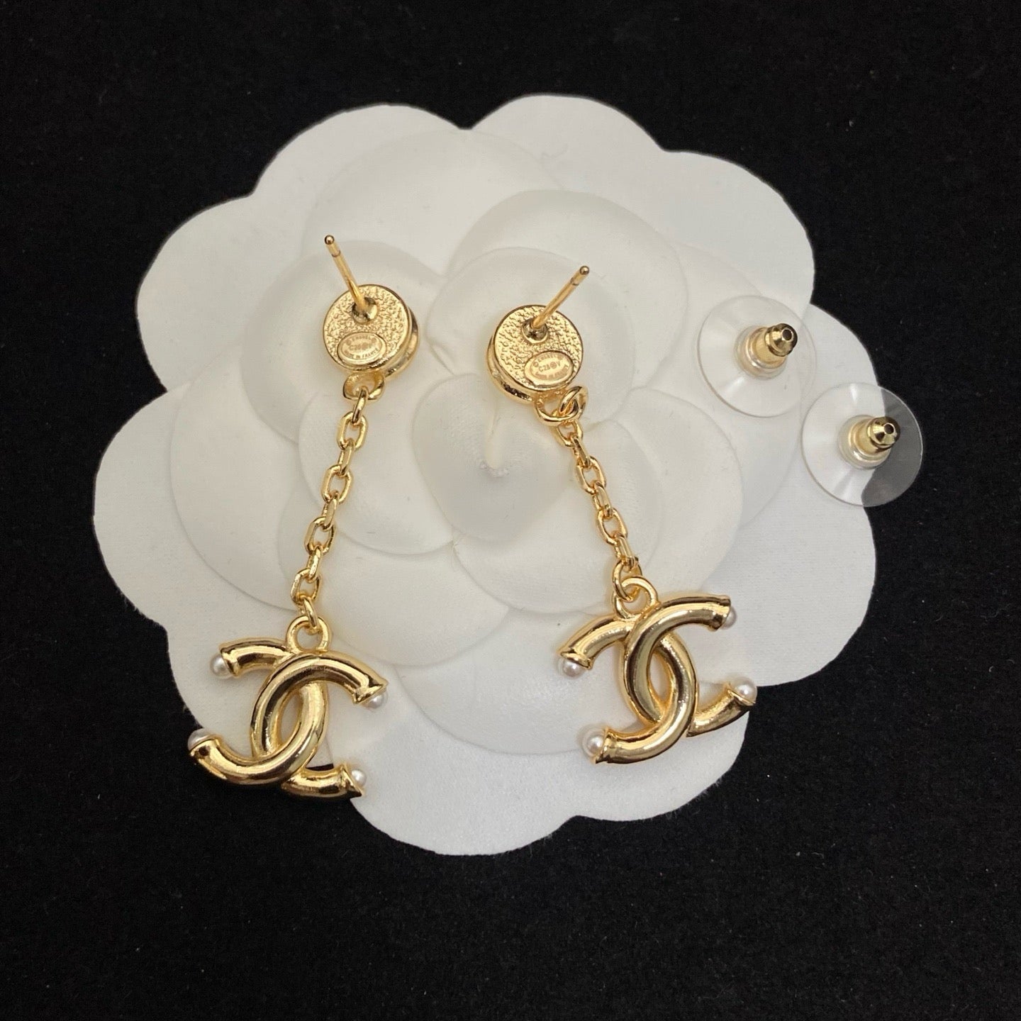 CC Drop Earrings