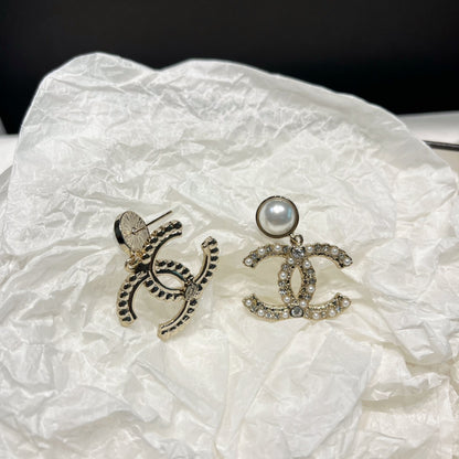 Cici crystal Pearl earrings