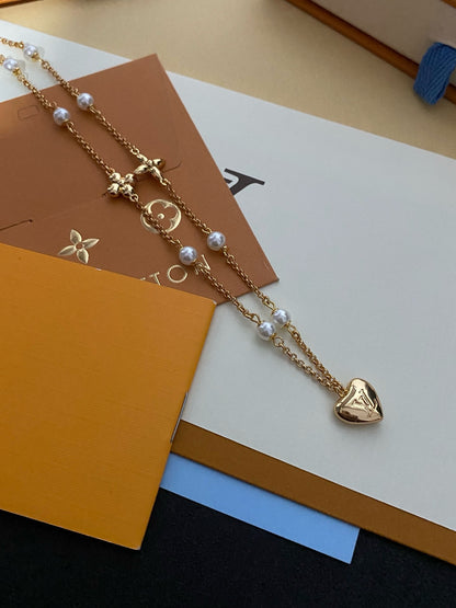 Luvi Golden heart  necklace