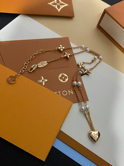 Luvi Golden heart  necklace
