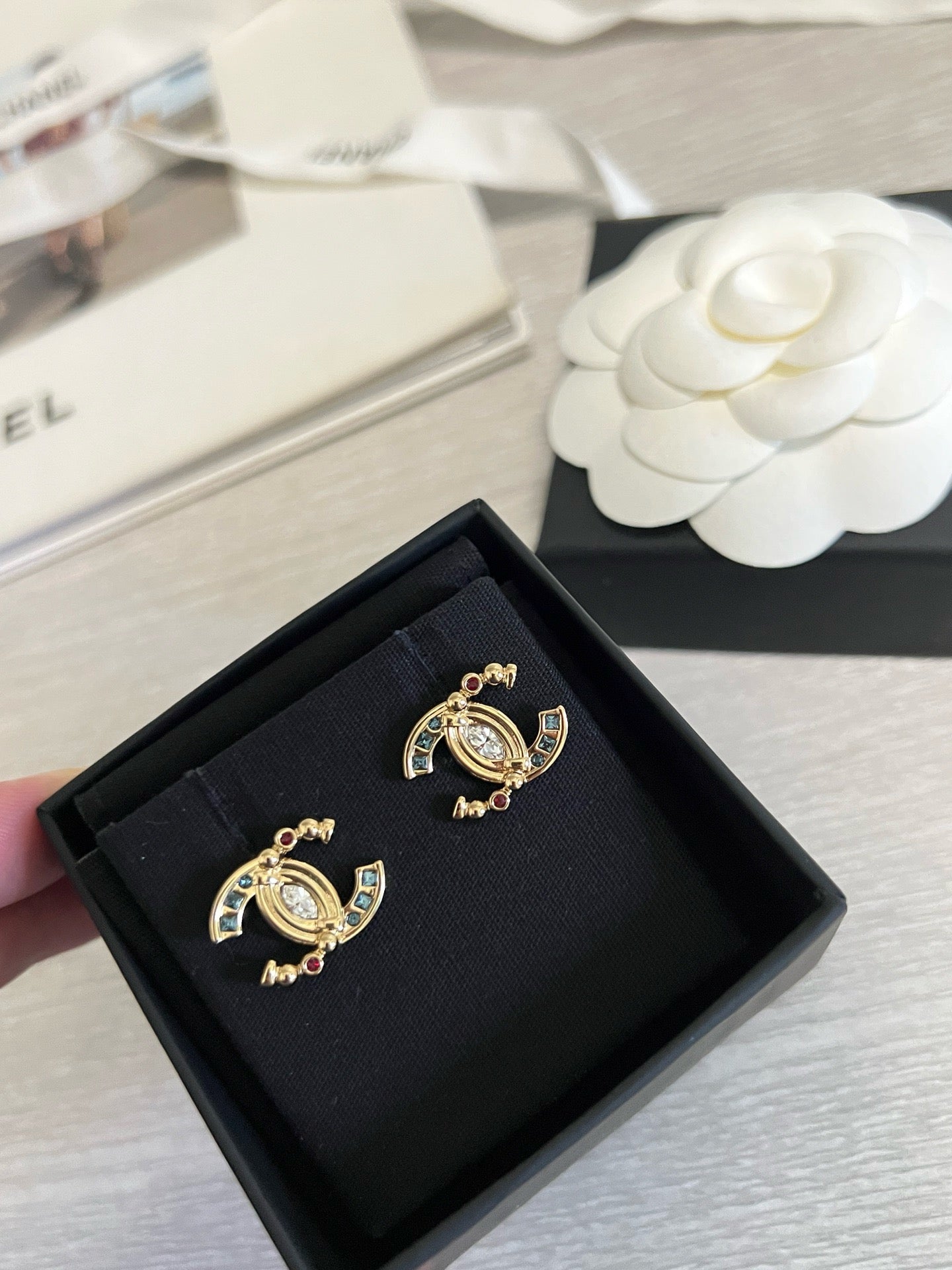 CC Colorful Crystal Earrings