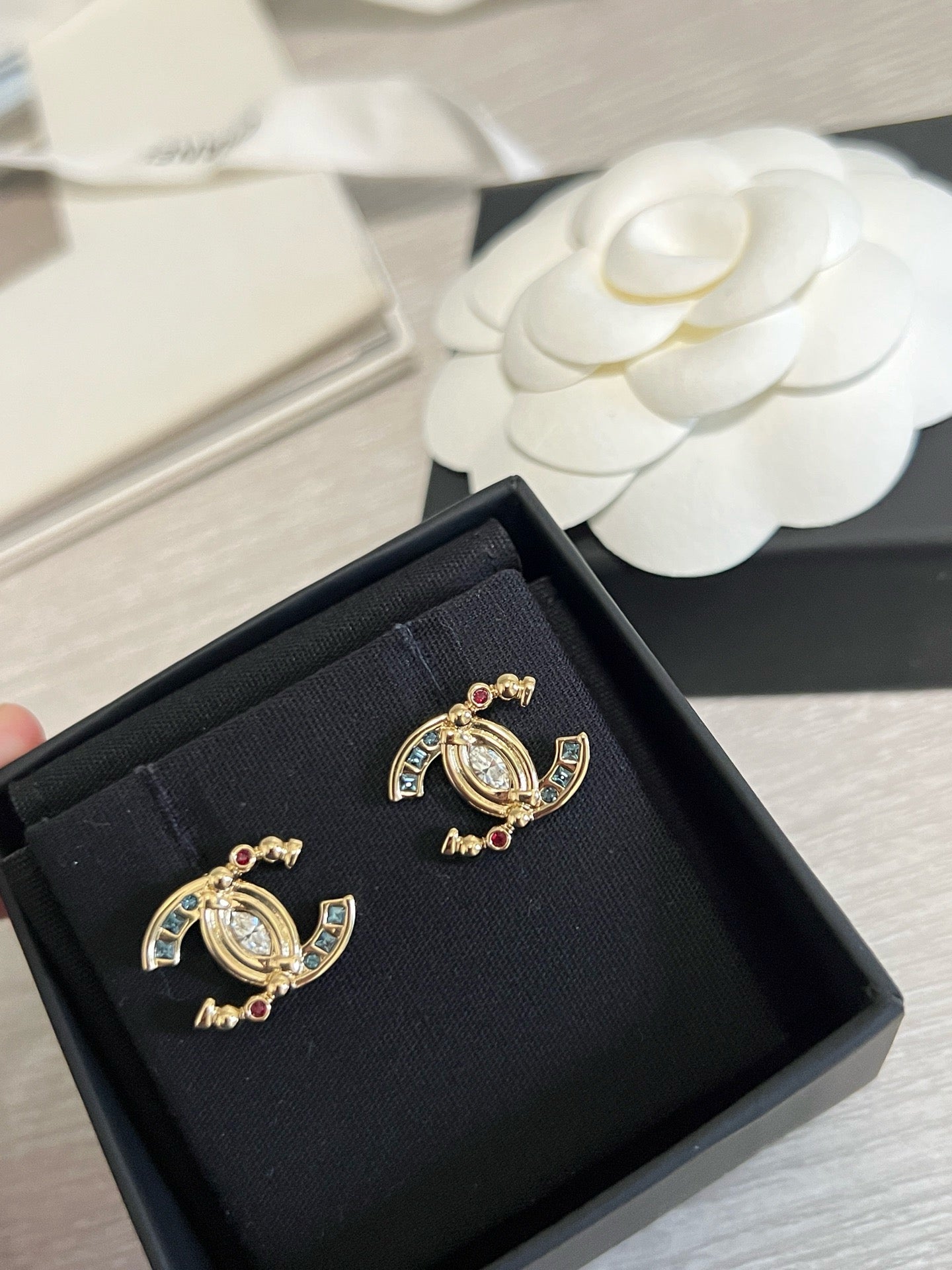 CC Colorful Crystal Earrings