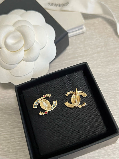 CC Colorful Crystal Earrings