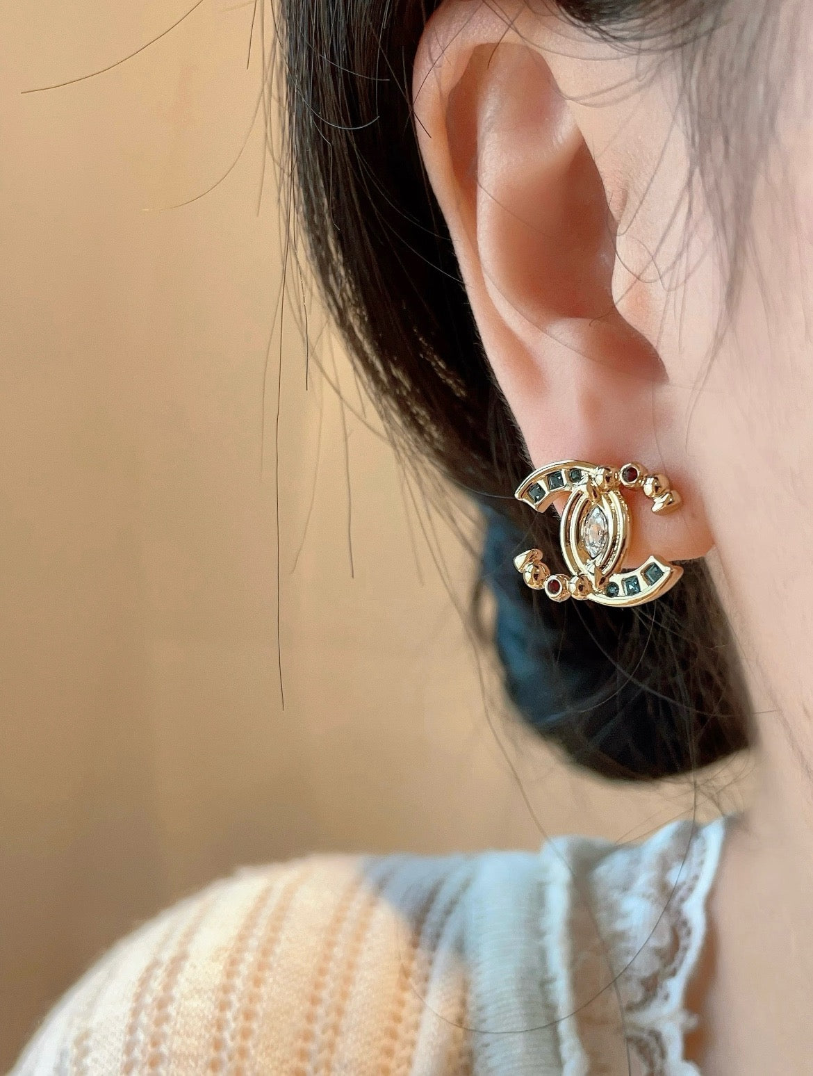 CC Colorful Crystal Earrings