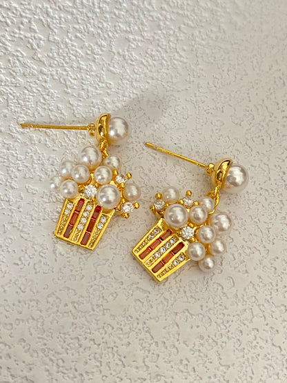 Mini Popcorn Stud Earrings