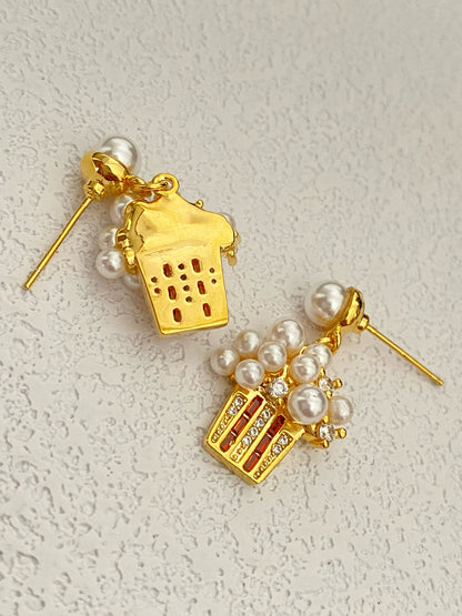 Mini Popcorn Stud Earrings