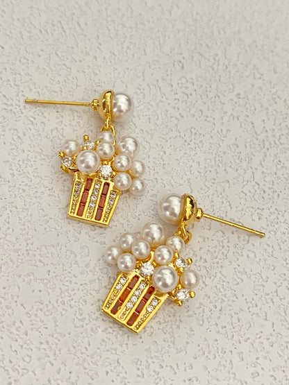 Mini Popcorn Stud Earrings