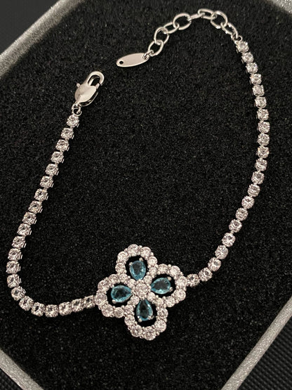 Clover & Crystal Bracelet