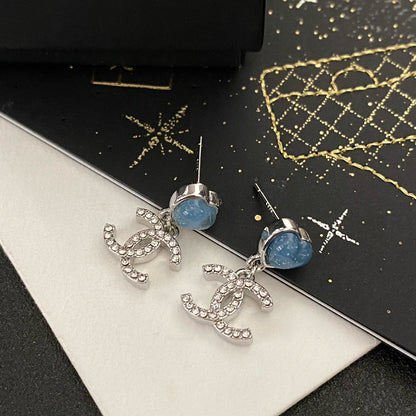Coco Heart-Shaped Crystal Earrings