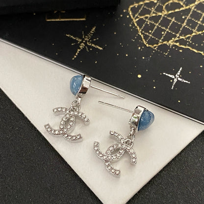 Coco Heart-Shaped Crystal Earrings