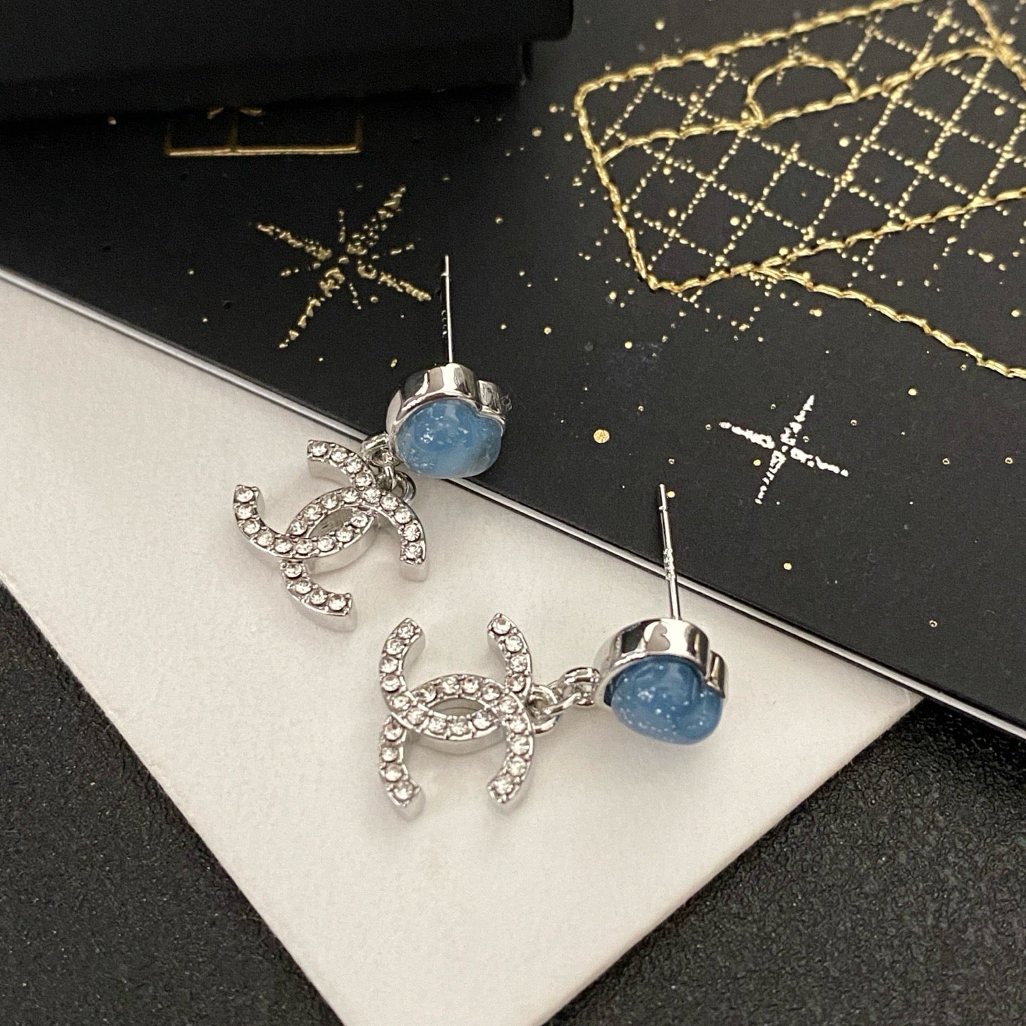 Coco Heart-Shaped Crystal Earrings