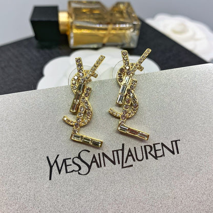 Yls logo earrings
