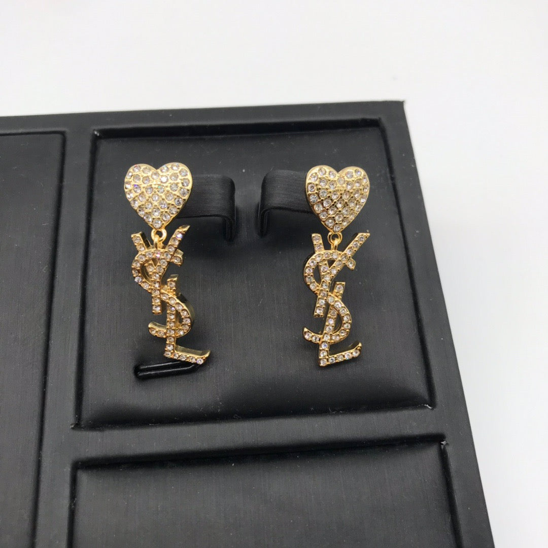 Ys Heart earrings