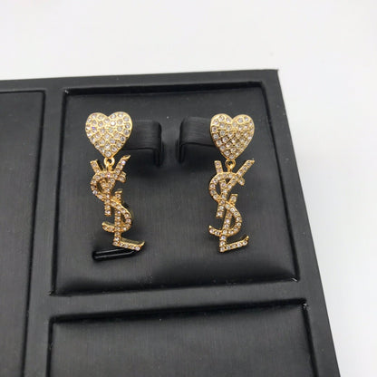 Ys Heart earrings