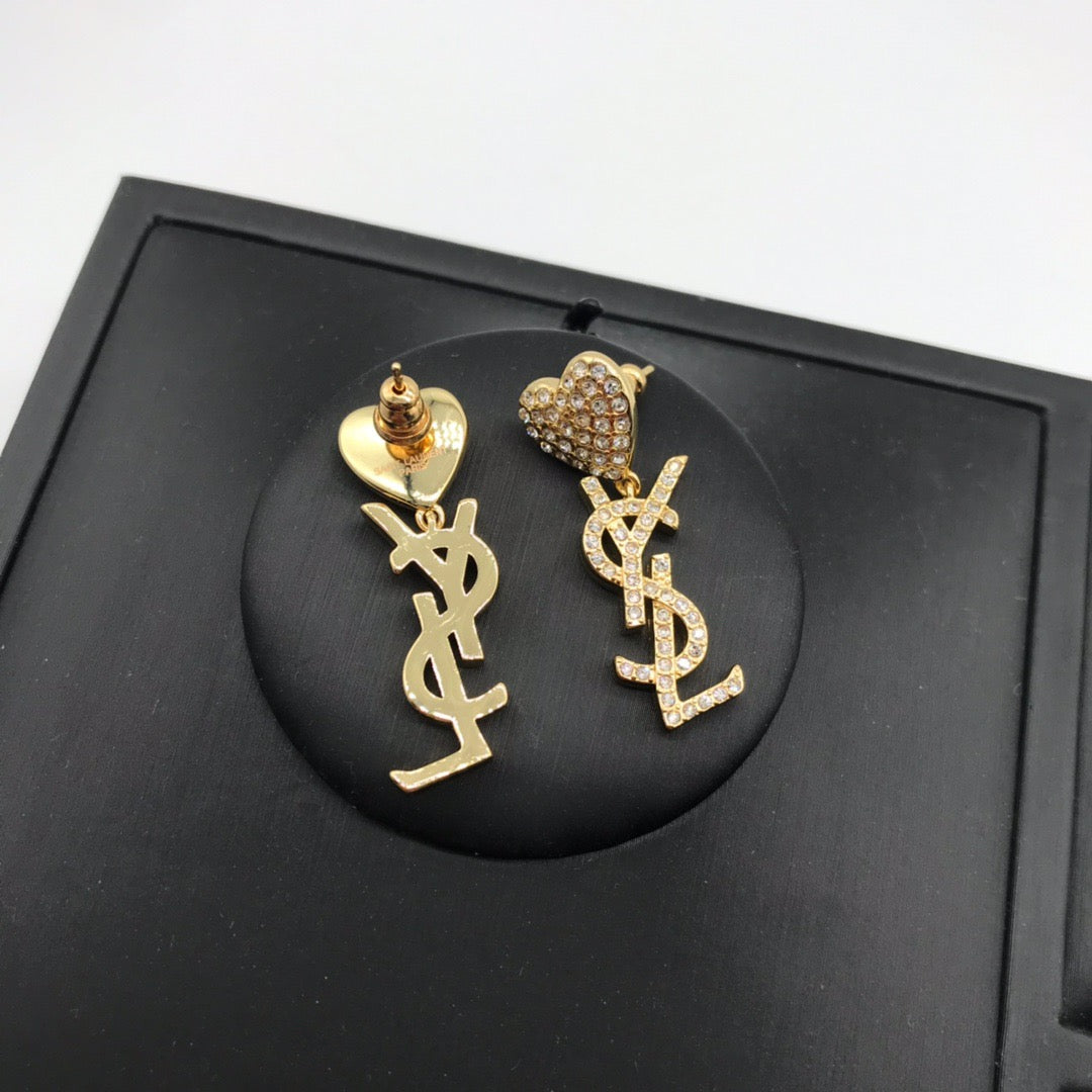 Ys Heart earrings