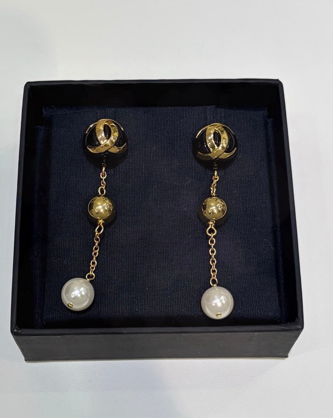 CC Drop Earrings