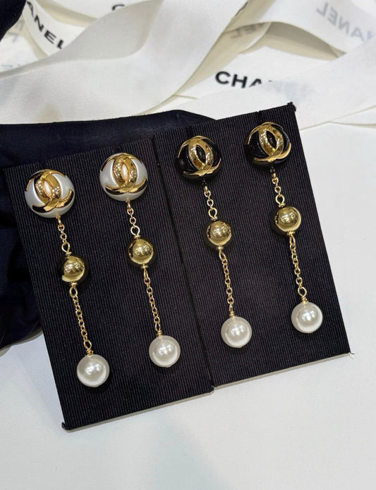 CC Drop Earrings