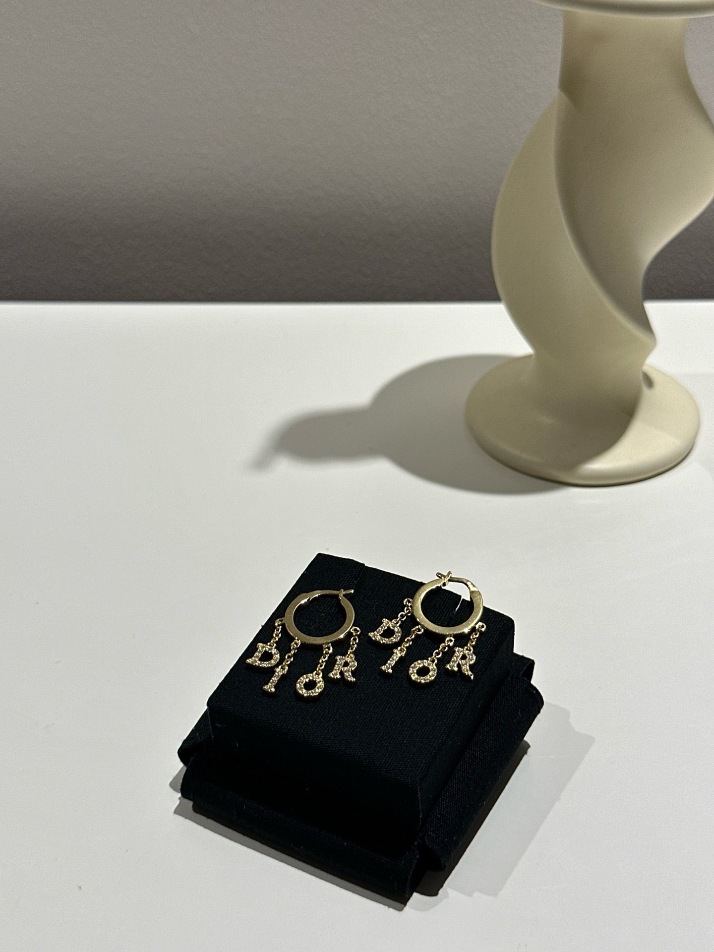 Dio logo hoop earrings