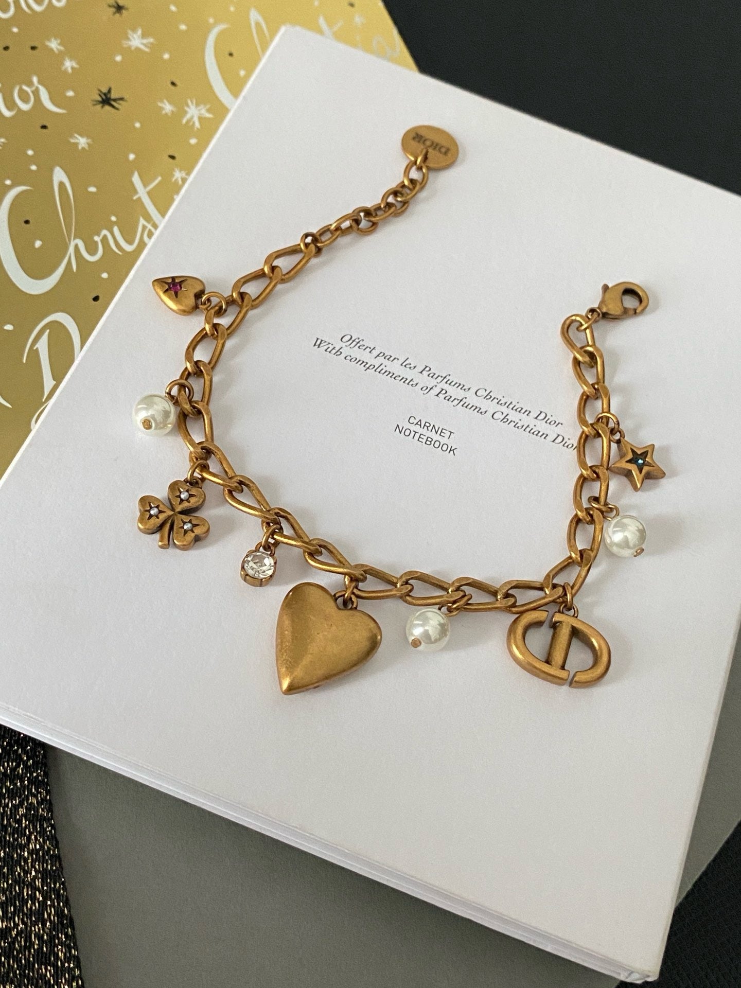Caisy D charm Bracelet