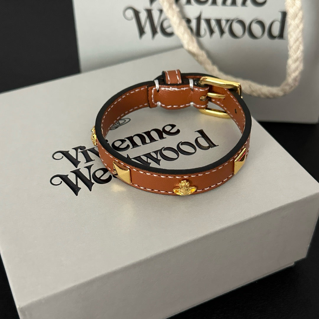 Vivian Leather Statement Bracelet